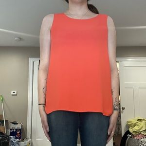 Orange and pink reversible tank